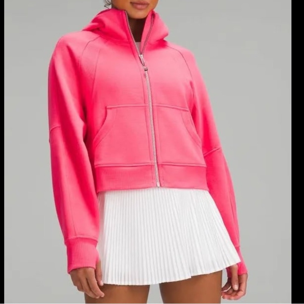Lululemon Scuba Oversized Full Zip Hoodie Glaze Pink Size M/L NWOT